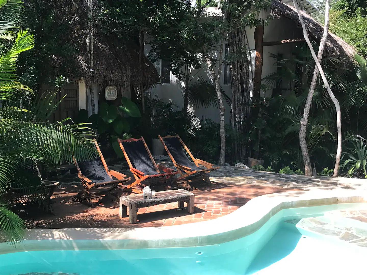 Women's retreat lounge and resort details